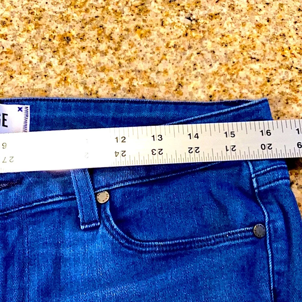 PAIGE VERDUGO ULTRA SKINNY JEANS. MEDIUM WASH. SIZE 31 - Picture 11 of 12